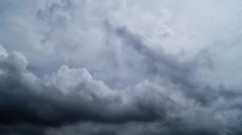 Time lapse of dark clouds Stock Footage