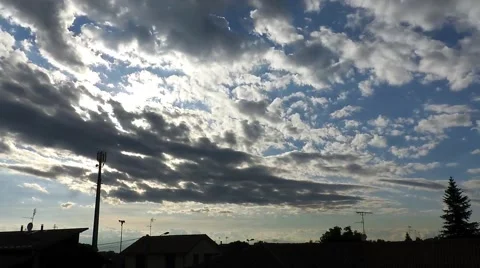 Time lapse dark clouds Stockbeeldmateriaal 50537864