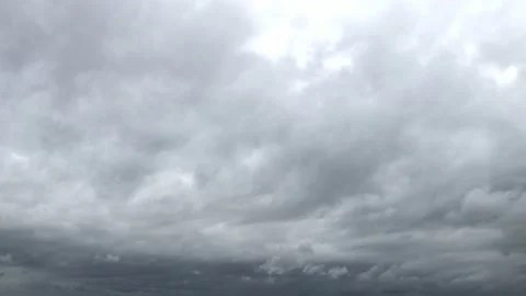 Time lapse Dark clouds before the rain, Storm clouds moving Stock Footage 232288731