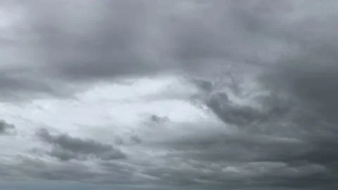 Time lapse Dark clouds before the rain, Storm clouds moving Stock Footage 232288732