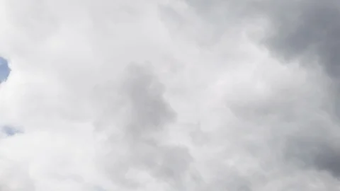 Time lapse of dark grey overcast sky with clouds moving fast. Stock Footage 109257358