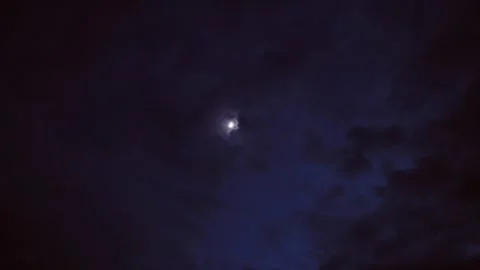 Time lapse of dark night sky Stock Footage 258841078