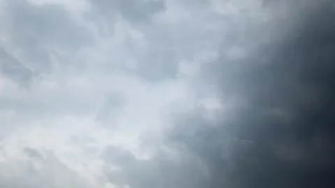 Time Lapse of Dark Rolling Storm Clouds Before Rain 4K Footage Stock Footage 319625494