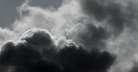 Time lapse of dark storm clouds billowing. Stock Footage