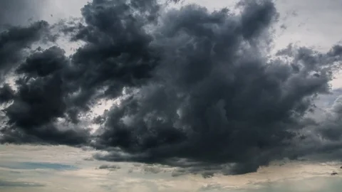 Time Lapse Of Dark Storm Clouds  库存影片 83430648