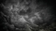 Time Lapse Of Dark Storm Clouds Stock Footage