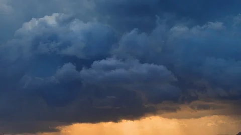 Time lapse, dark storm clouds Stock Footage 101205089