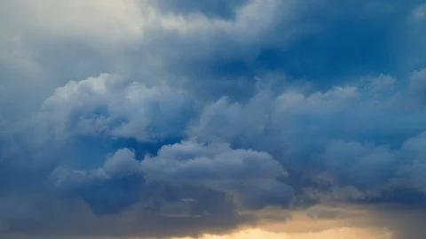 Time lapse, dark storm clouds Stock Footage 108007712