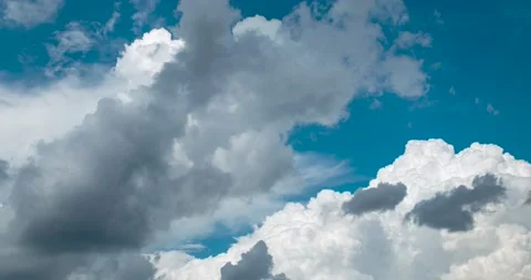 Time lapse dark storm clouds dramatic black sky background. Dark clouds before t Stock-Footage 154618574