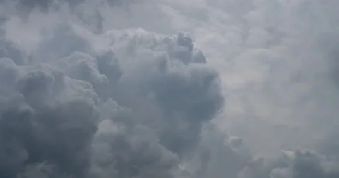 Time lapse dark storm clouds dramatic black sky background. Dark clouds before t Stock Footage 160792865