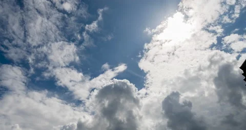 Time lapse dark storm clouds dramatic black sky background. Dark clouds before t Stock Footage 205802888