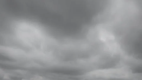 Time lapse of dark typhoon clouds passing by fast Stock Footage 138133943