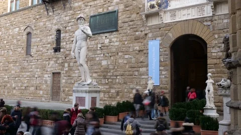Time Lapse David Michelangelo Florence Stock Footage 99499527