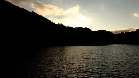 Time lapse at dawn of the ruidera lagoons Stock Footage 102657622