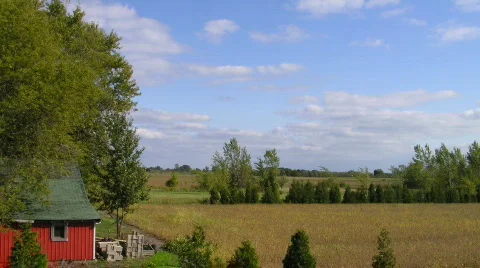 Time Lapse Day Clouds Night Moon Rise Stock Footage 524317