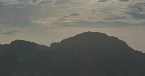Time lapse of day clouds over the wonderful bay of Phi Phi island landscape with Stock Footage 159363840
