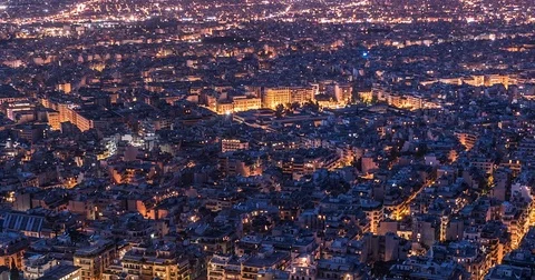 Time lapse day-to-night on the modern city Stock Footage 71059646