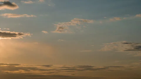 Time lapse. Day to night transition. Sunset sky after just stopped raining Stock Footage 250225819