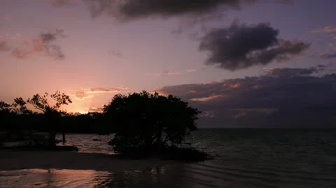 Time lapse of daybreak at Islamorada, Florida Keys Stock Footage 22918705
