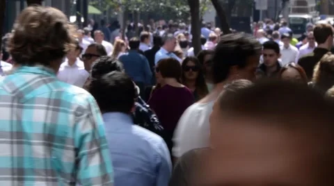 Time lapse daytime crowd of pedestians Stock-Footage 59657572