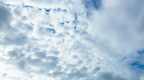 Time lapse daytime sky with fluffy clouds Stock Footage 62516355