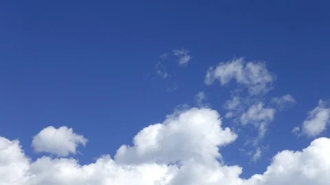 Time lapse of dense clouds in the blue sky Video stock 87062655