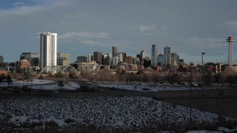 Time-Lapse of the Denver Skyline Stock Footage 238044274