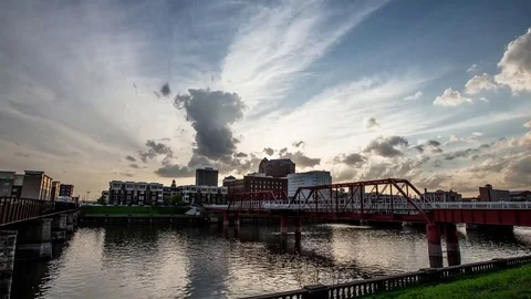 Time-lapse - Des Moines IA - Downtown Video stock 77219488