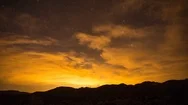 Time Lapse Of Desert Landscape At Night - Mojave National Preserve Stock Footage