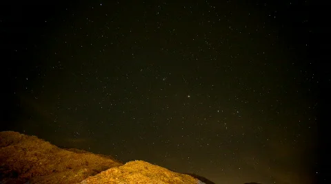 Time Lapse desert night sky Stock Footage 725427