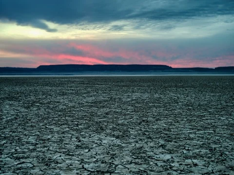 Time Lapse Desert Playa Dawn in vivid HDR Sunrise Stock-Footage 74904936