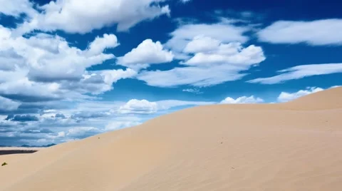 Time lapse desert sand dune moving Stock Footage 41327135