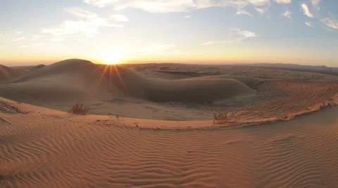 Time Lapse of Desert Sunset - 4K Stock Footage 25640765