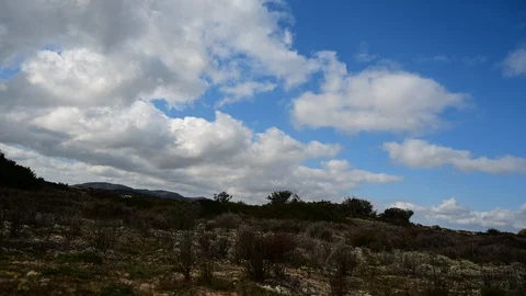 Time lapse of desert  valley Stock Footage 126787790