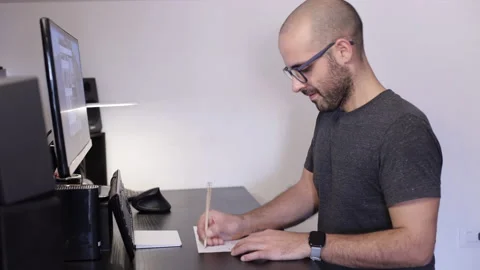 Time lapse: designer is doing a sketch of a design. Hand draw with pencil Stock Footage 144978237