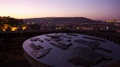 Time lapse of the directory table in Prague Vysehrad HD 스톡 동영상 63430234