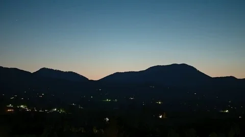 Time Lapse Distant hillside Oregon hood river Stock Footage 81574195