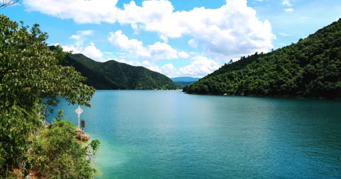 Time lapse of Dongjiang lake Video stock 295578532