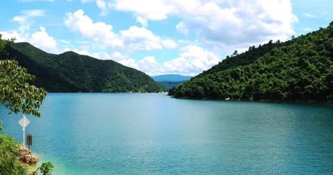 Time lapse of Dongjiang lake Stock Footage 295578580