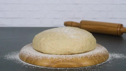 Time lapse. The dough rise. Stock Footage 132274825
