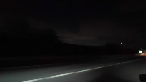 Time Lapse, Dover Port to Luton Motorways Night Travel on M20, M25 and M1 스톡 동영상 317125875