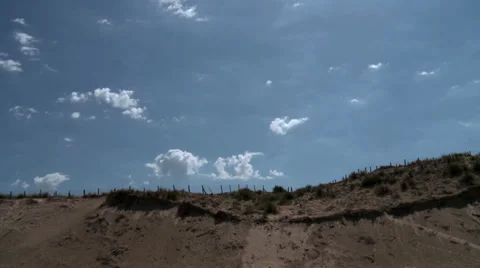 Time-lapse down by the the Dune 1- Atlantic beach Video stock 39728011