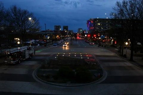 Time-lapse Downtown Stock Footage 61928108