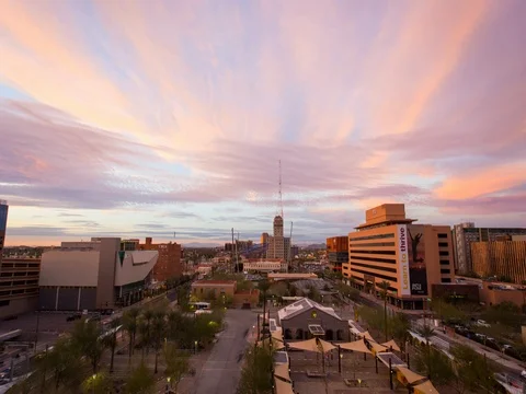 Time Lapse of Downtown Phoenix Stock Footage