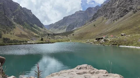 Time Lapse ,Dramatic 4K,Crystal Clear Lake Reflections Meet Turbulent Skies, Stock Footage 288001318