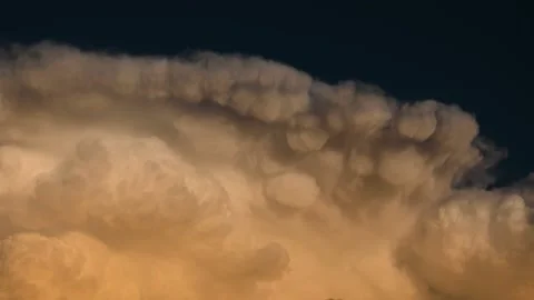 Time Lapse dramatic and colorful cumulus or cumulonimbus clouds Stock Footage 218616551