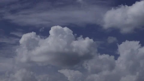 Time-lapse of Dramatic cloud formations creating a beautiful natural skysca.. Stock Footage 342723538