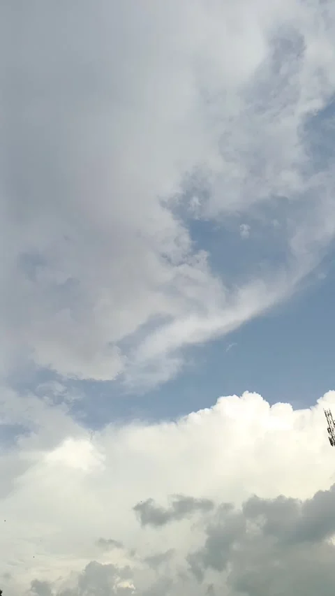 Time lapse of dramatic cloud movement Stock Footage 324863223