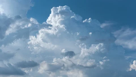 Time lapse of dramatic cumulonimbus cloud. Natural abstract background Stock Footage 160829499