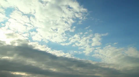 Time lapse dramatic dark clouds and blue sky Long Stock Footage 23230014